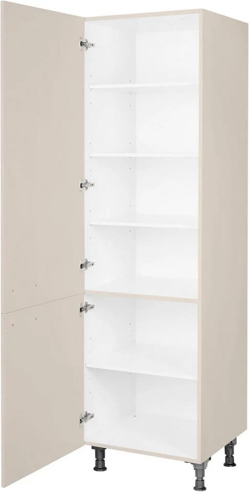 Hochschrank aus Metall in Pastellfarben