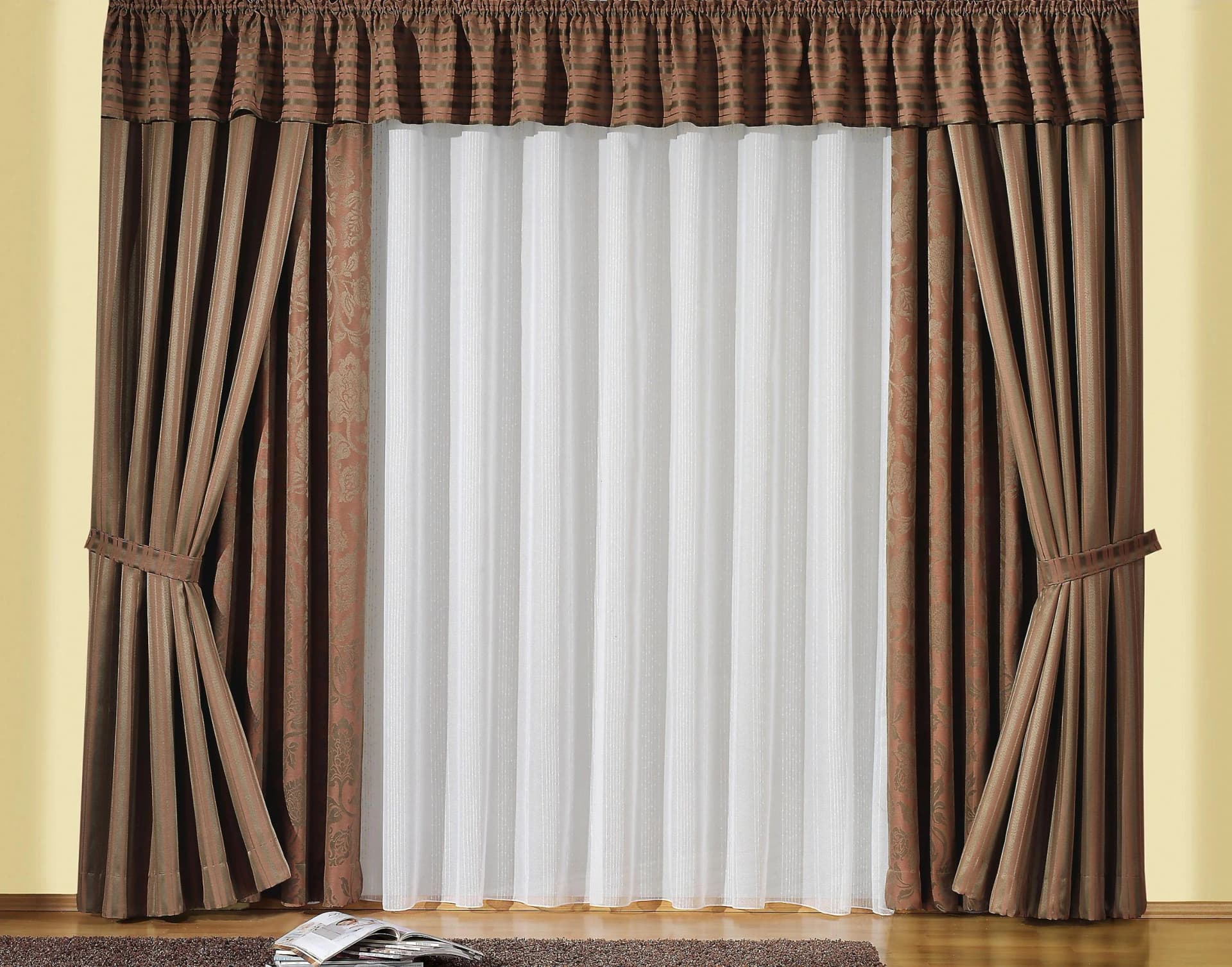Gardine WIRTH Lena Weiß Polyester