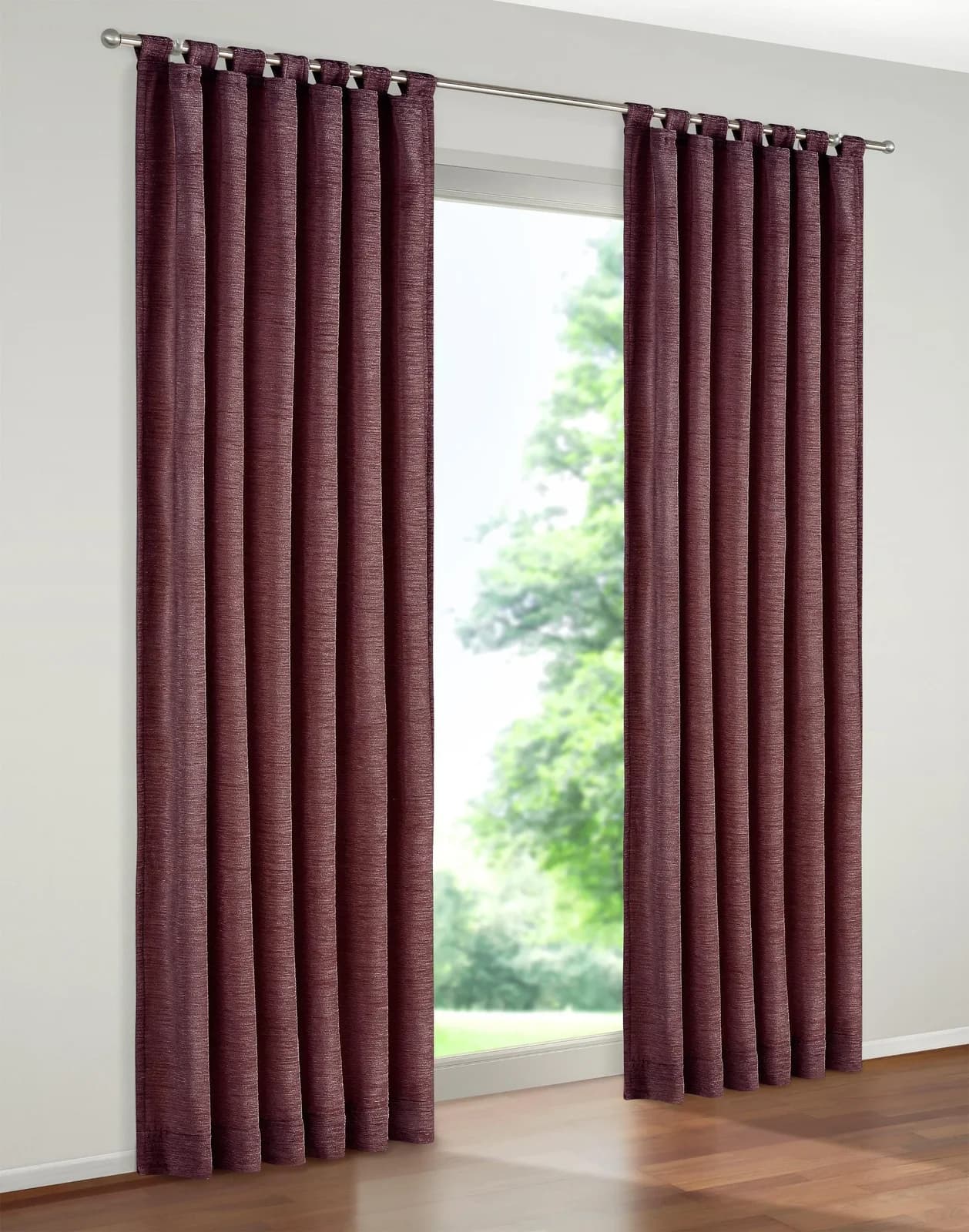 WIRTH Vorhang Trondheim 234 g/m² Chenille Polyacryl Violett