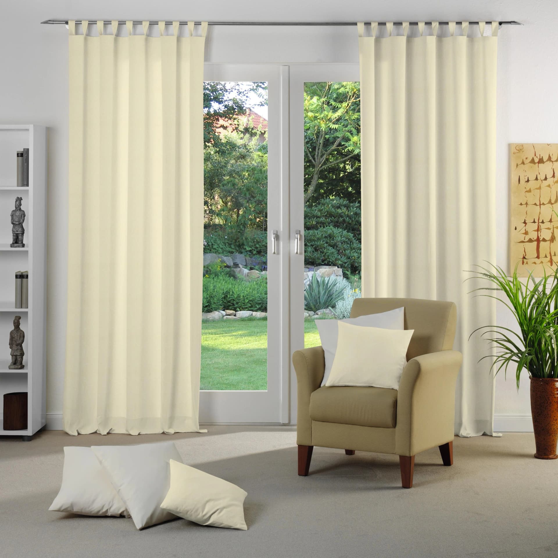 WIRTH Vorhang NEUFAHRN Jacquard Beige 135x225 cm