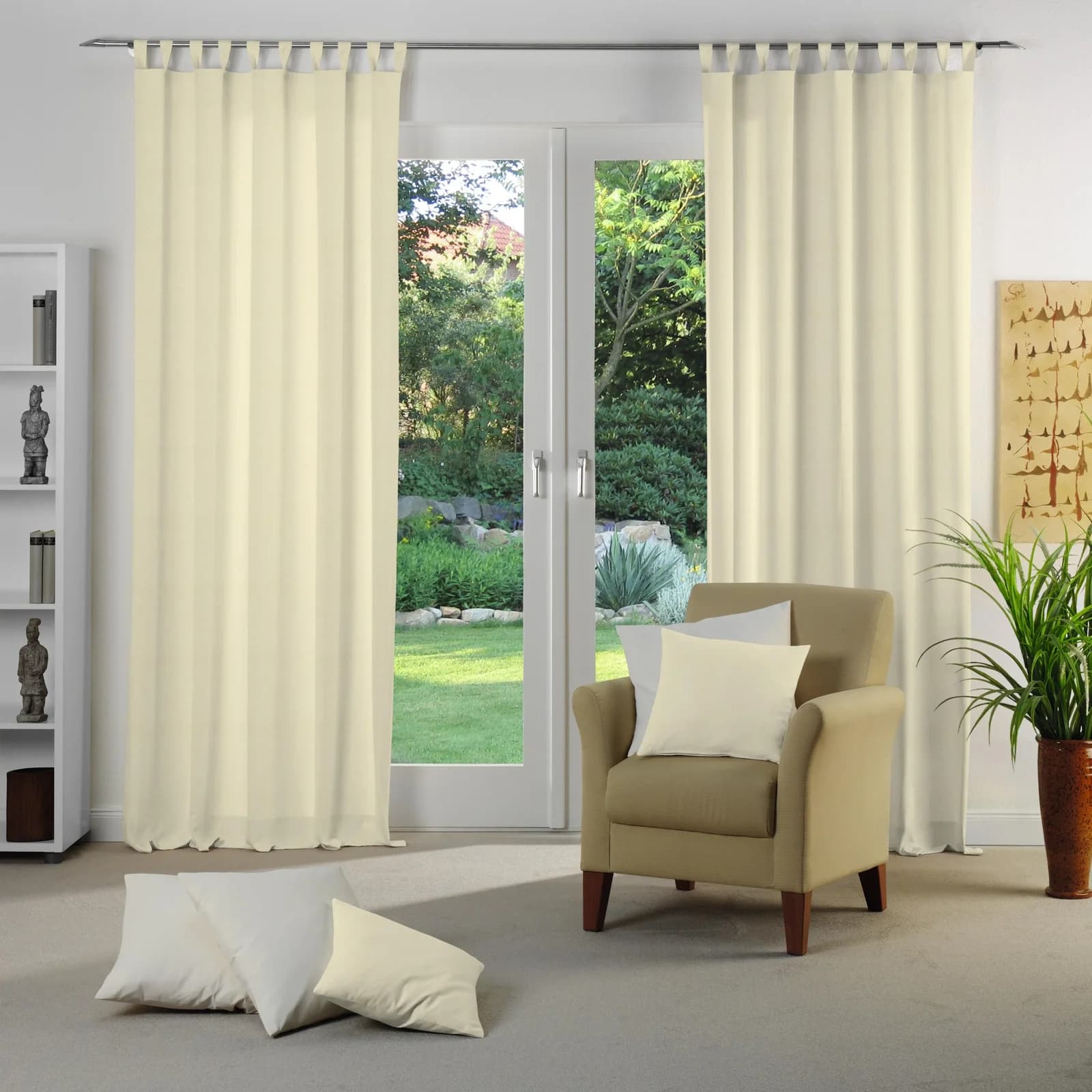 Vorhang WIRTH NEUFAHRN Jacquard Beige Polyacryl Polyester