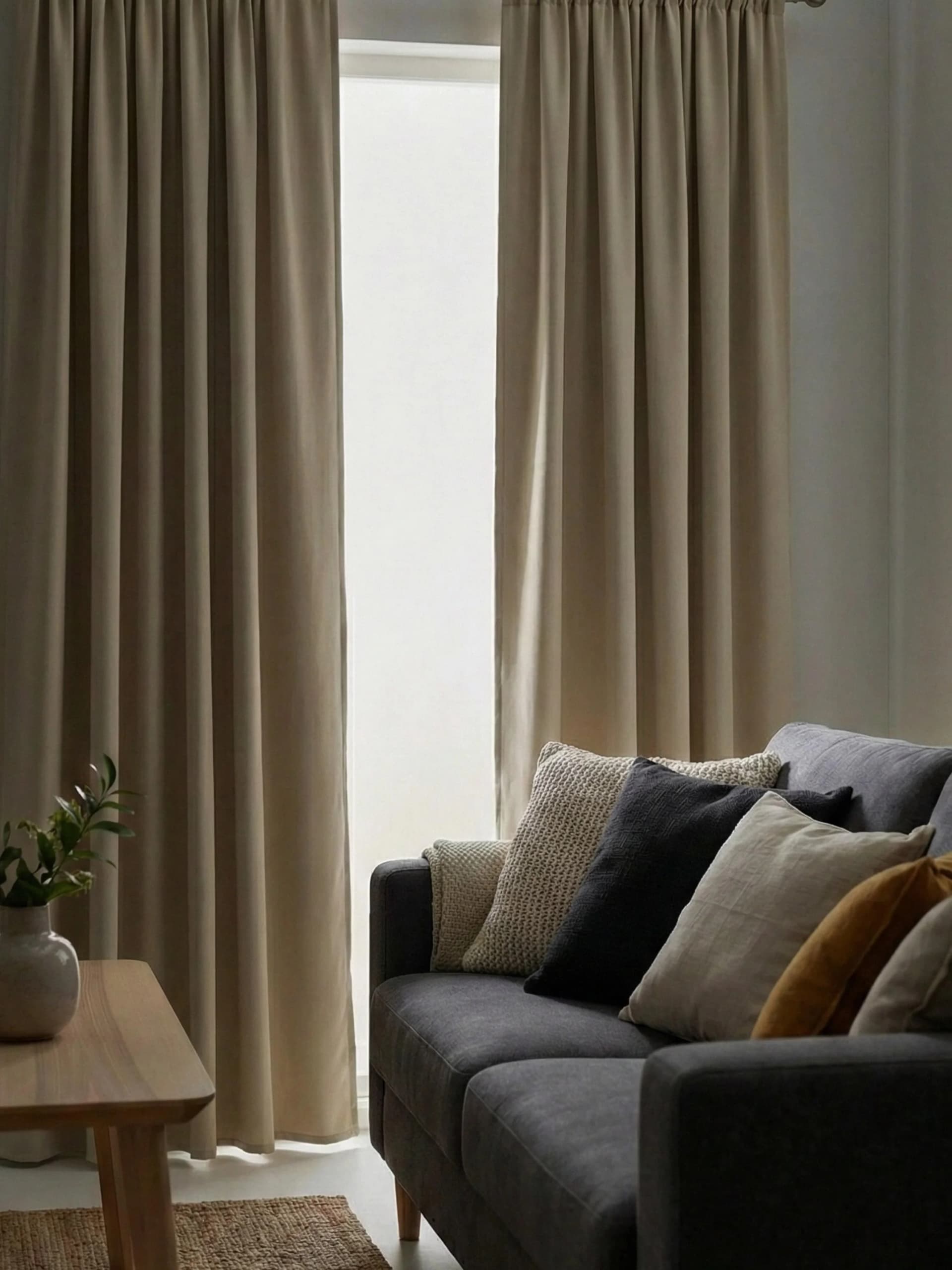 WIRTH Dim out Vorhang Beige 145x245cm Polyester