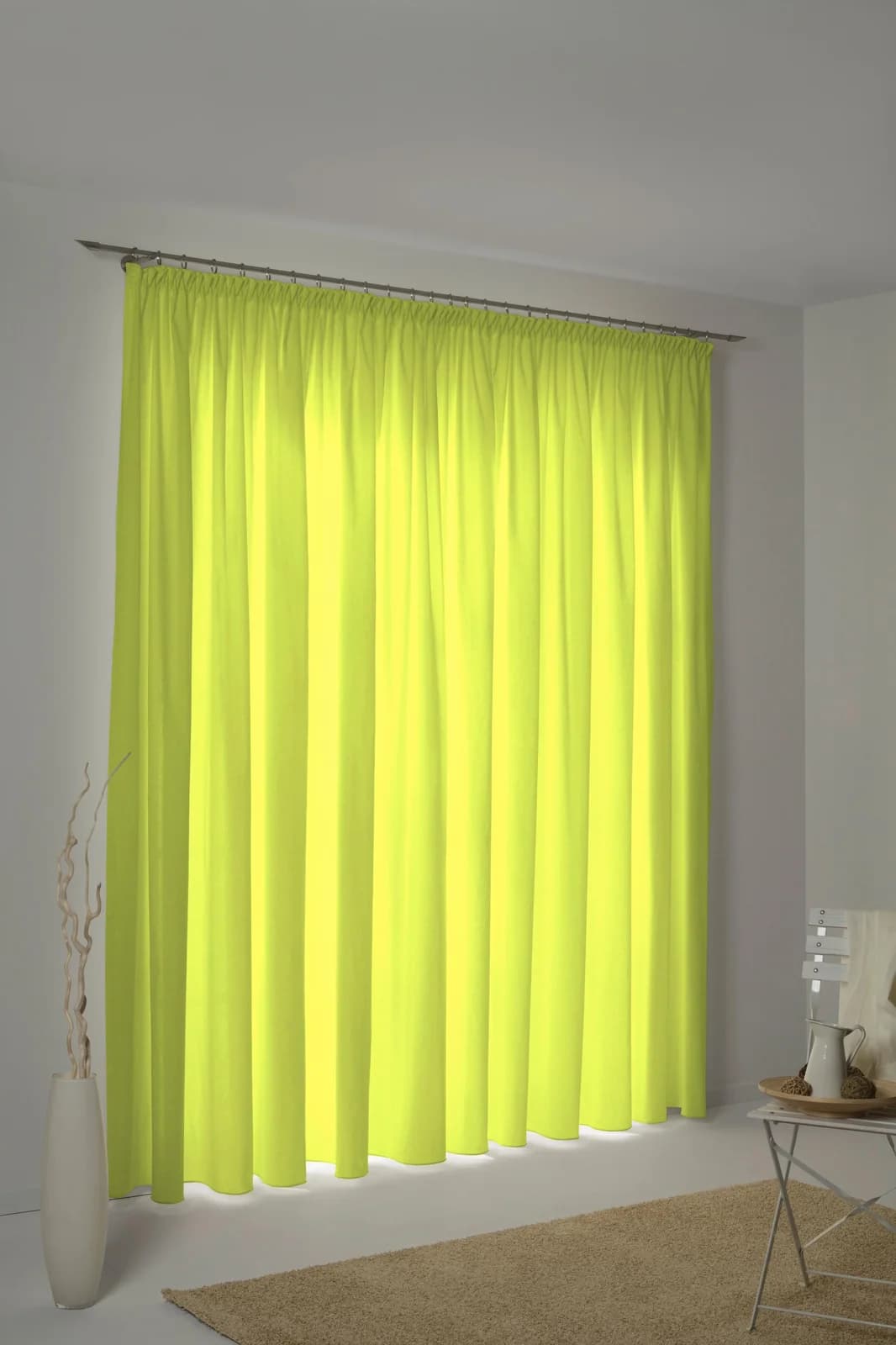 WIRTH Vorhang WirthNatur Grün Baumwolle 1-lagig