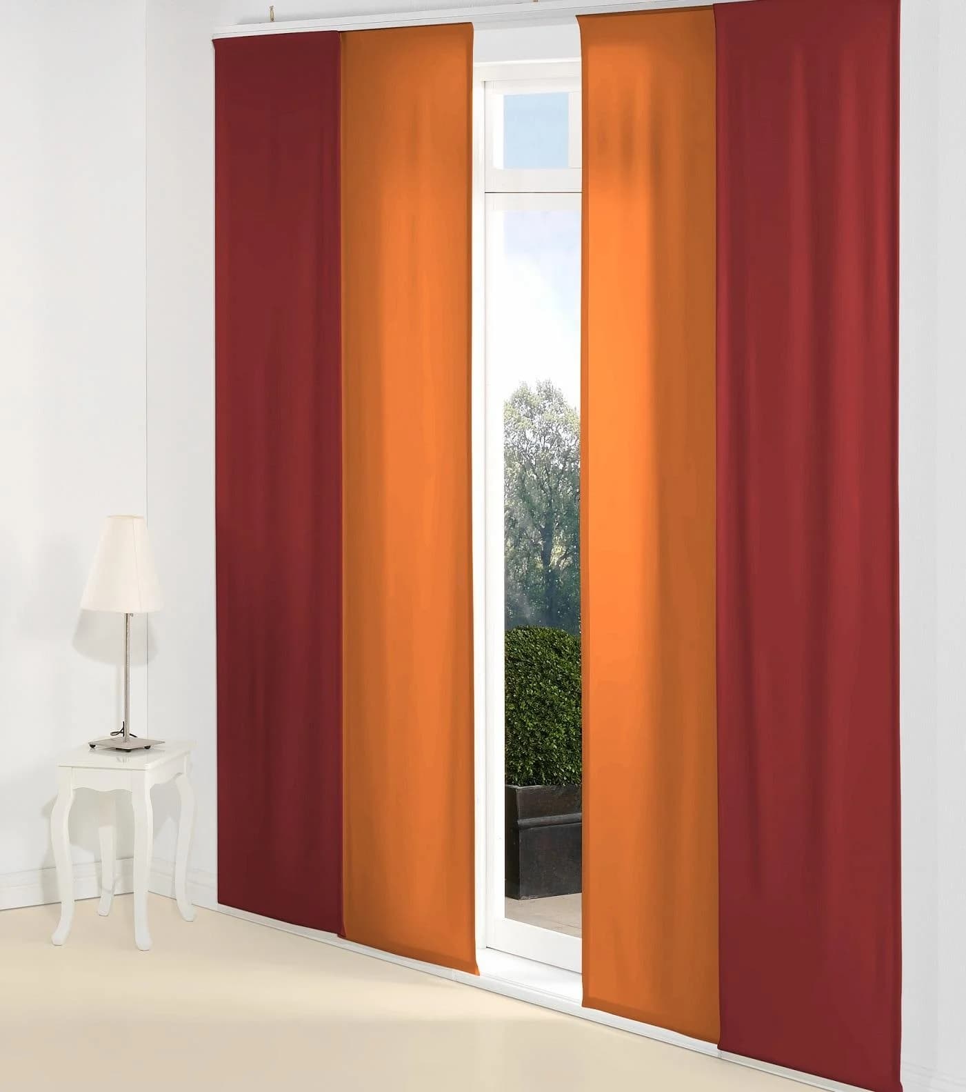 Schiebegardine WIRTH "Dim out" Orange Polyester
