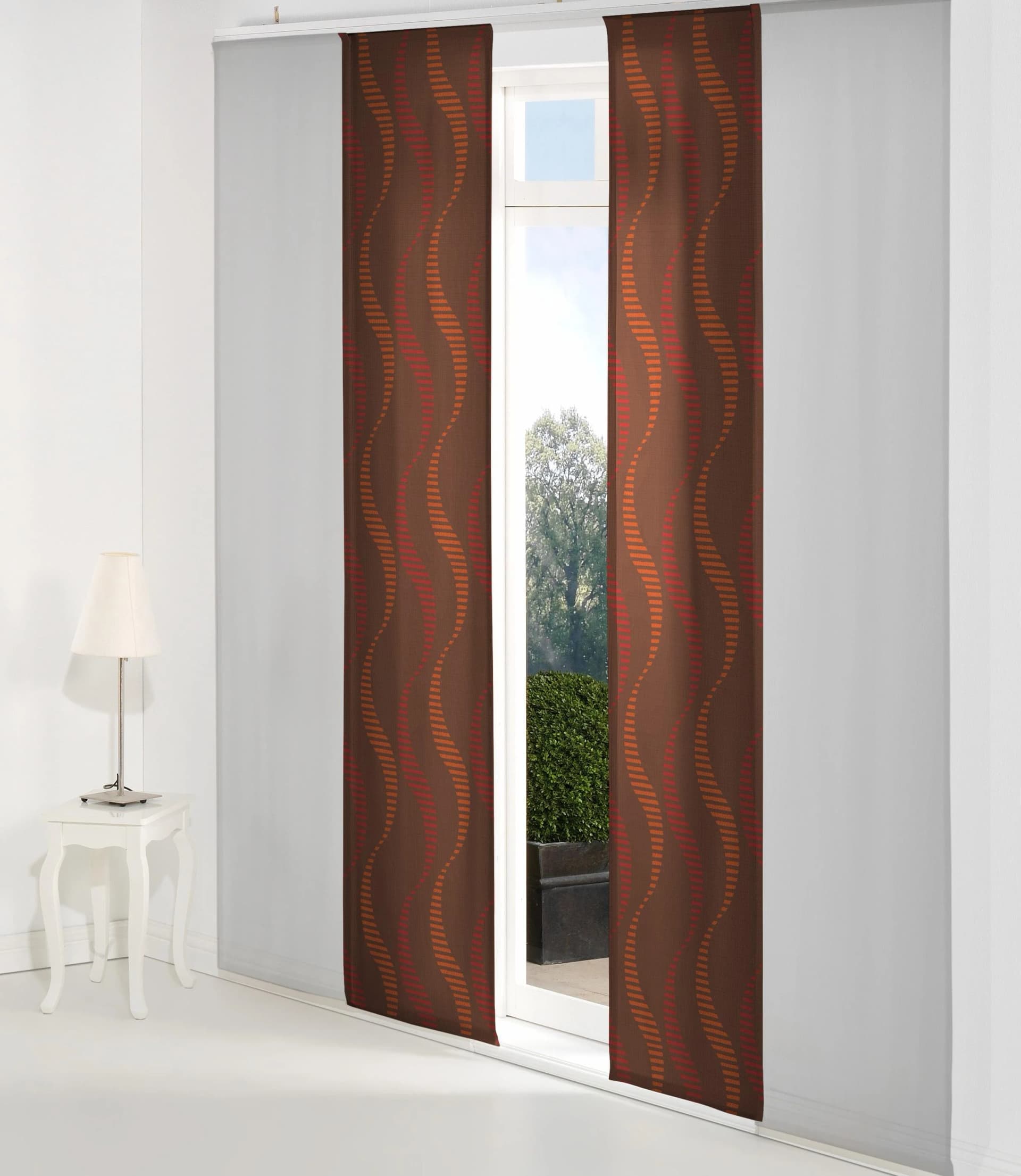 Schiebegardine WIRTH LUPARA Jacquard Rot