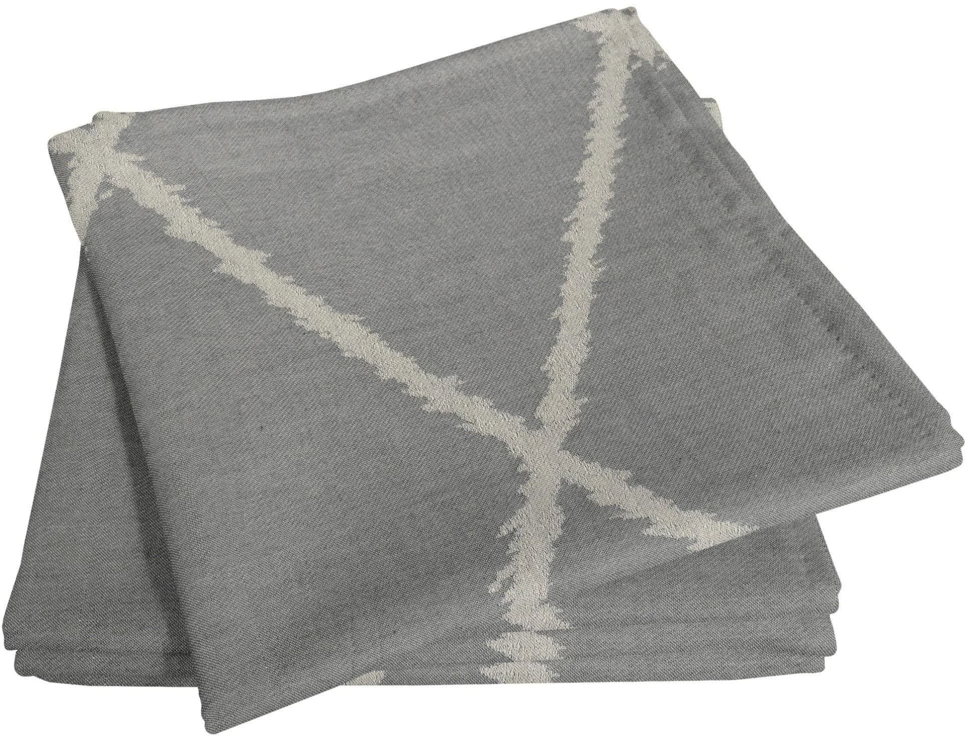 Stoffserviette aus Bio-Baumwolle, grau, 30x30 cm, Exotik