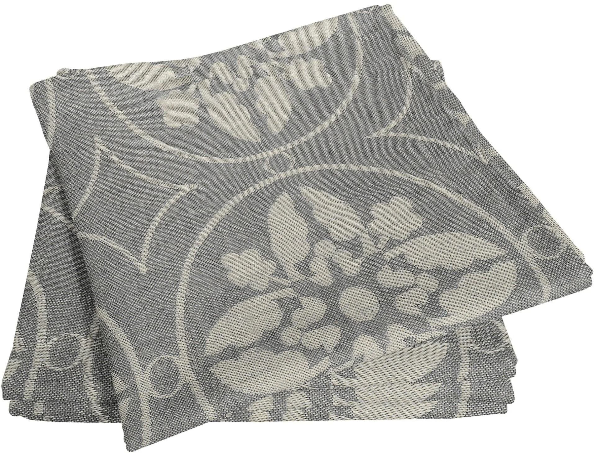 ADAM Stoffservietten Romantic Puligny Light 4er-Set Grau