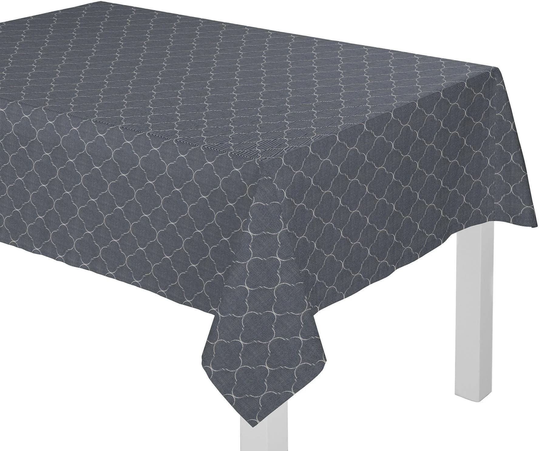 Tischdecke ADAM Indian Cortezada Light blau 145x220 cm Bio-Baumwolle