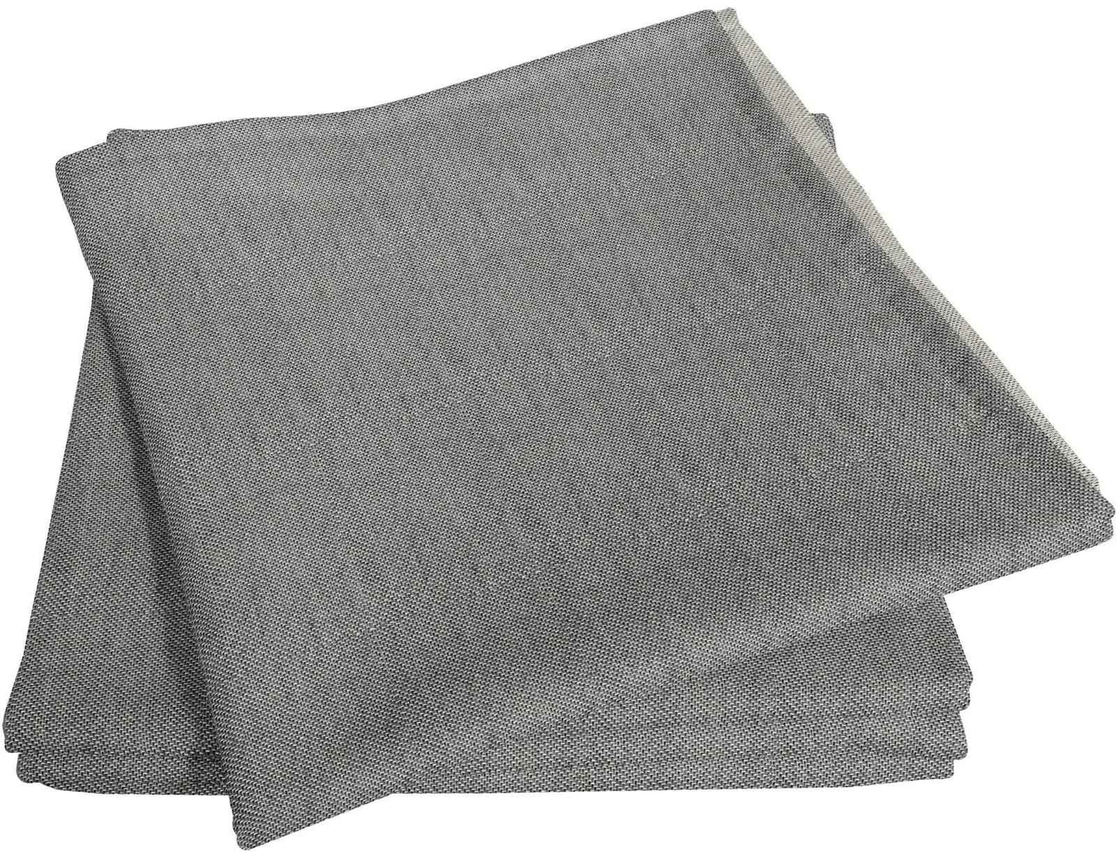 ADAM Stoffservietten Uni Light Collection 4er-Set Grau Bio-Baumwolle