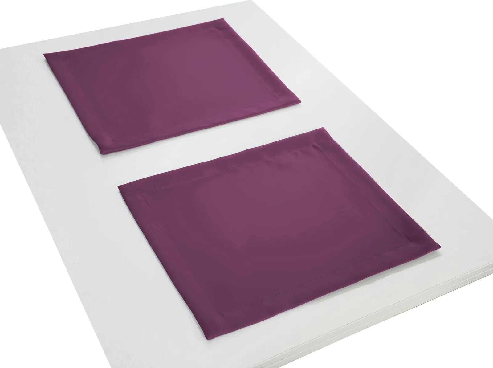 WIRTH NEWBURY Platzset 4er Pack Lila Beere Eckig Polyester Baumwolle
