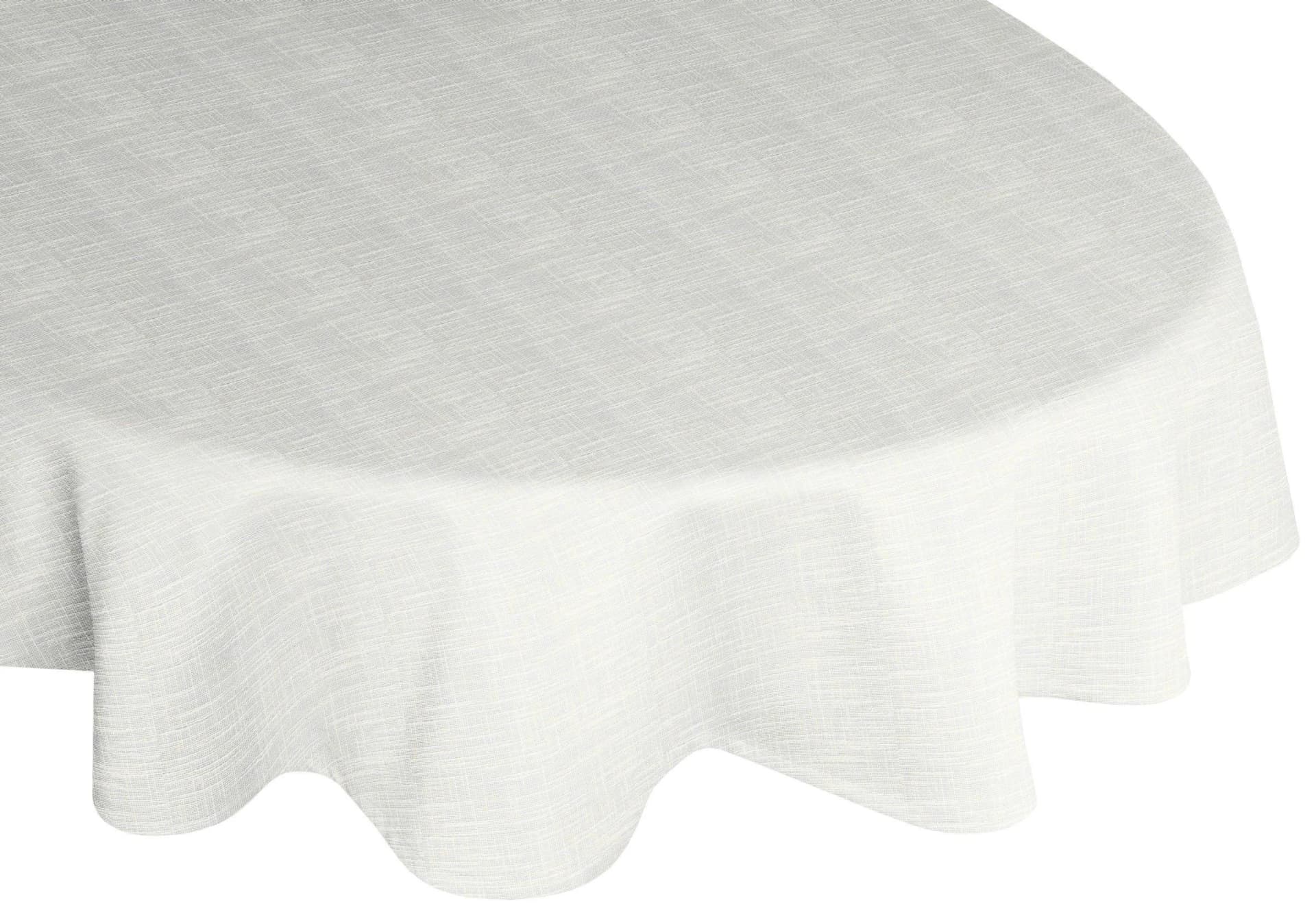 Tischdecke WIRTH WIESSEE rund weiß 160cm