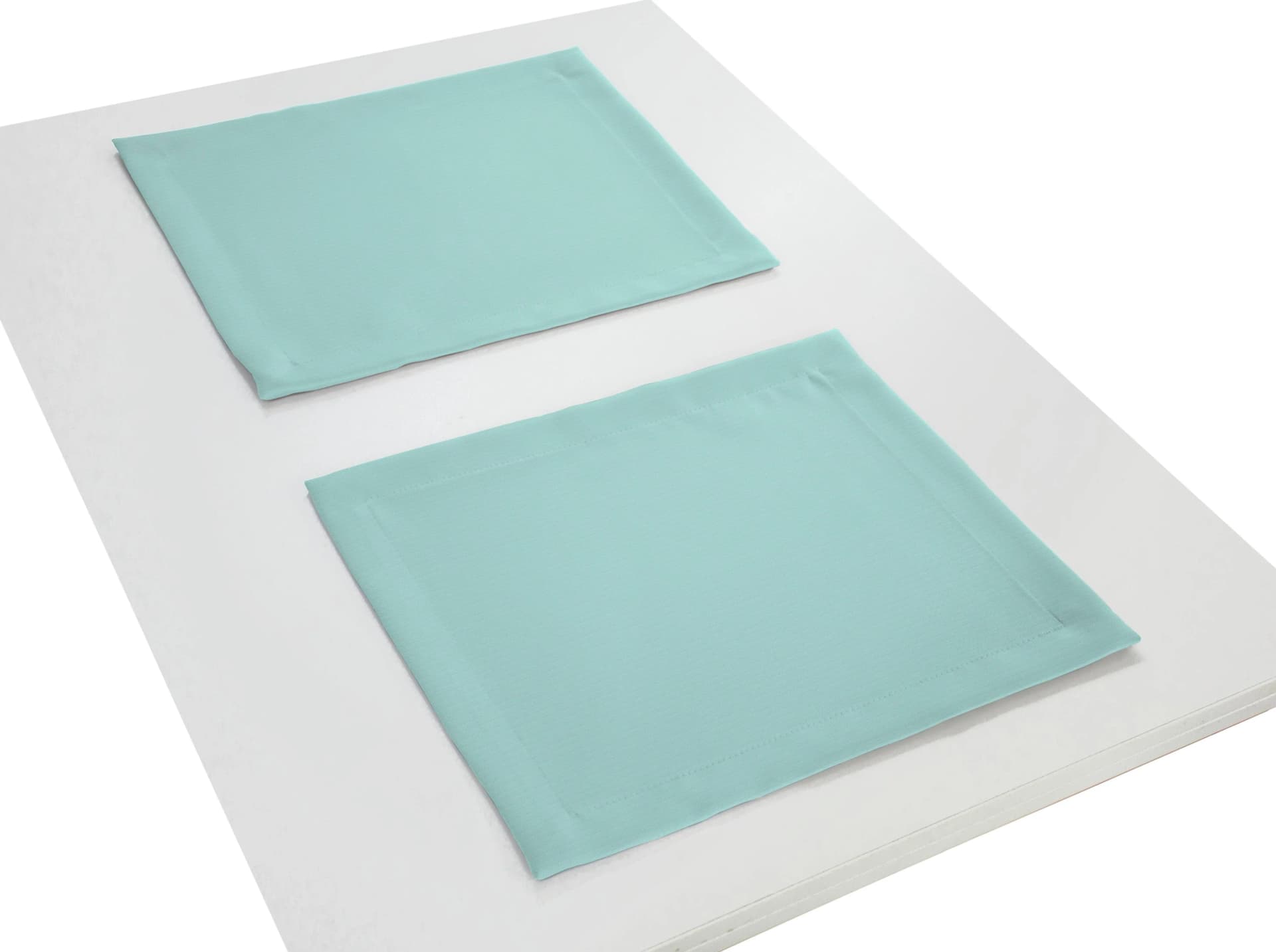 ADAM Platzset Uni Collection helltürkis 2er Set Bio-Baumwolle