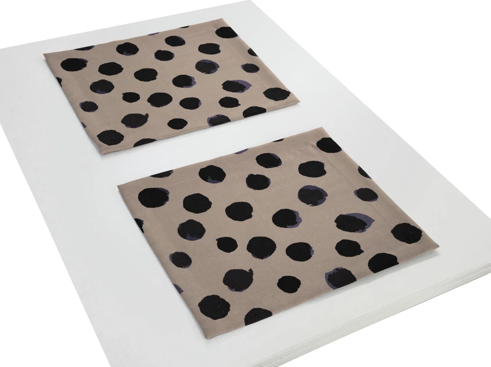 Platzset ADAM Dots lila 2er-Set Leinen Baumwolle