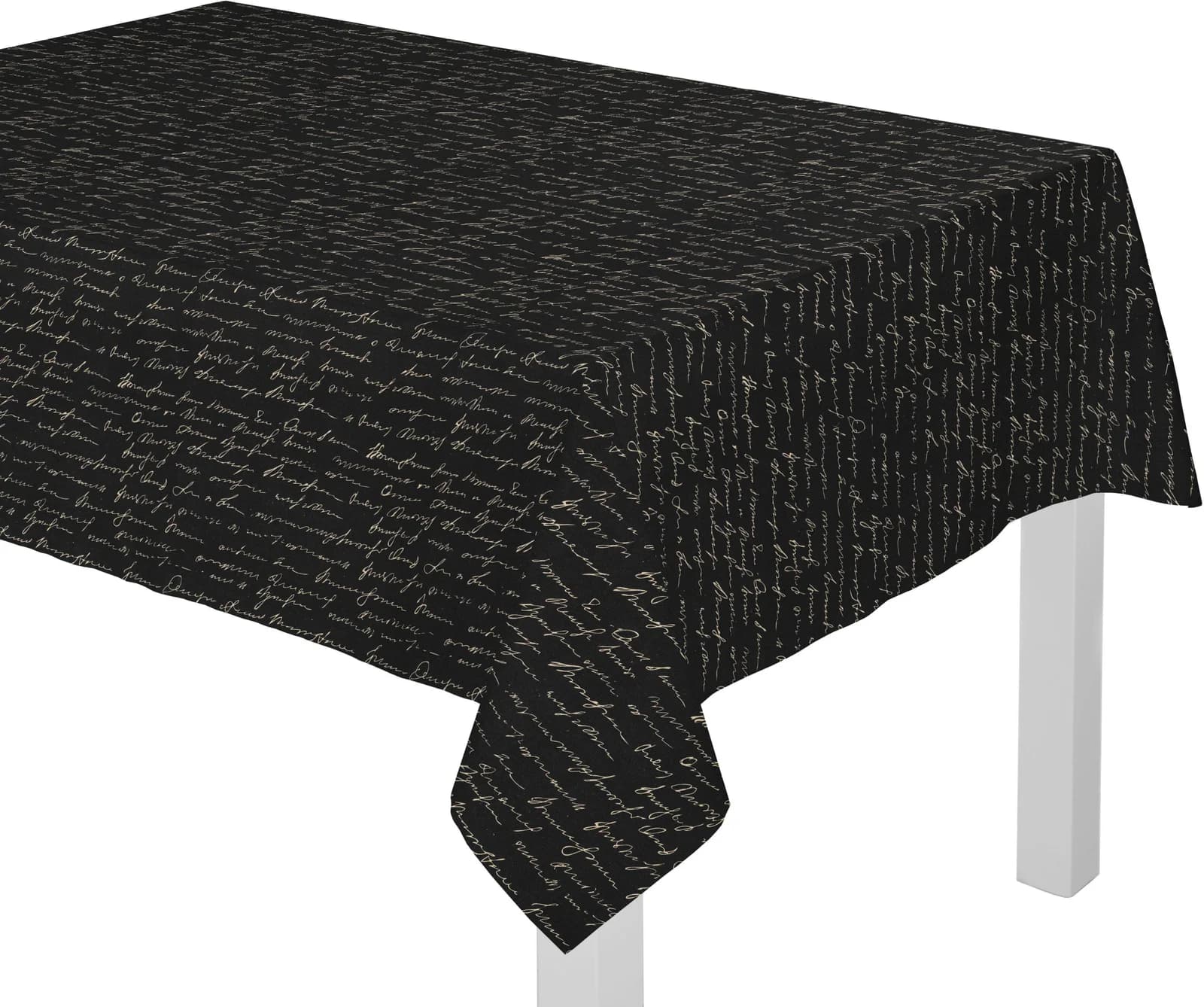 Tischdecke ADAM 'Scribble' 80x80cm Leinen Bio-Baumwolle