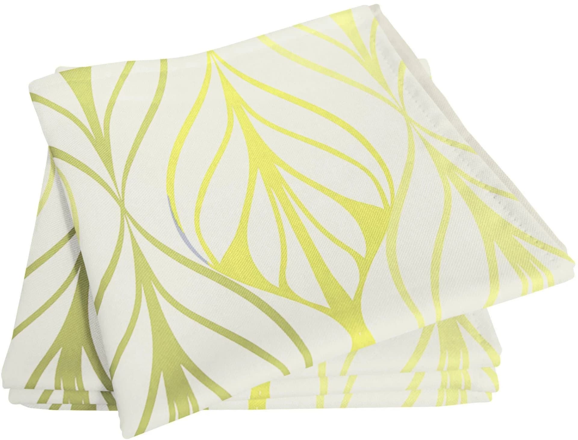 Stoffserviette ADAM 'Wave' 4er-Set - Bunt, Leinen & Bio-Baumwolle