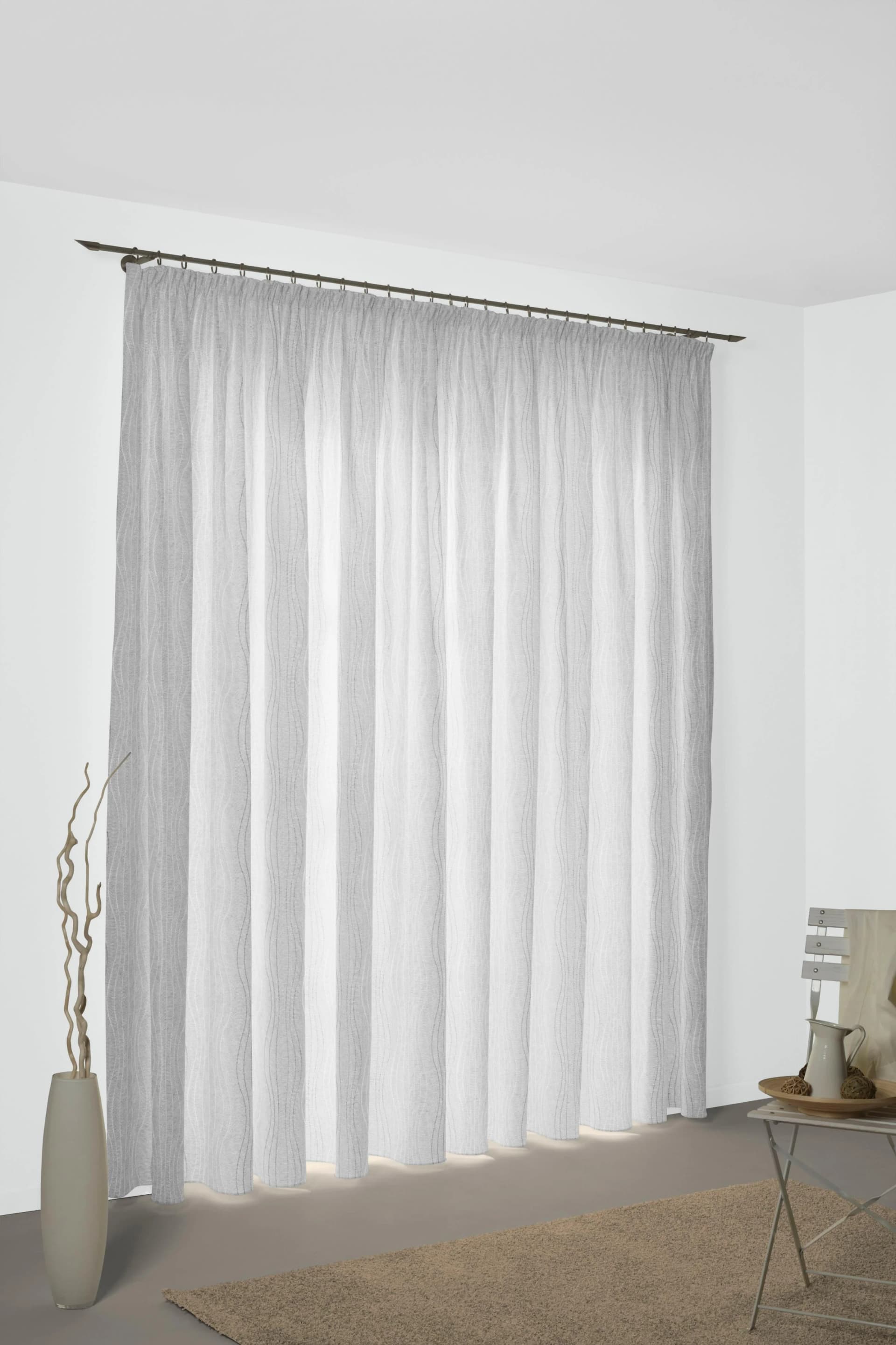WIRTH Vorhang Riccia Jacquard Baumwolle Polyester 132x225cm