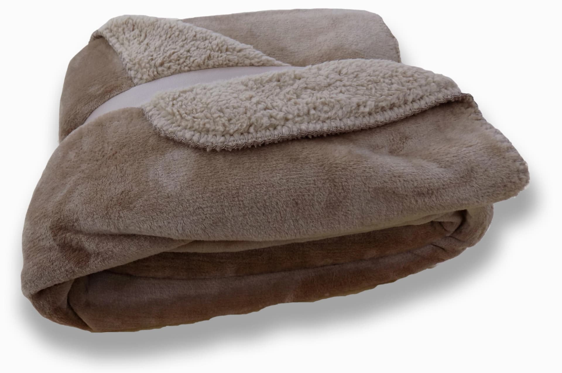 WIRTH Wohndecke HARI Braun Cognac Polyester Doppelseitig