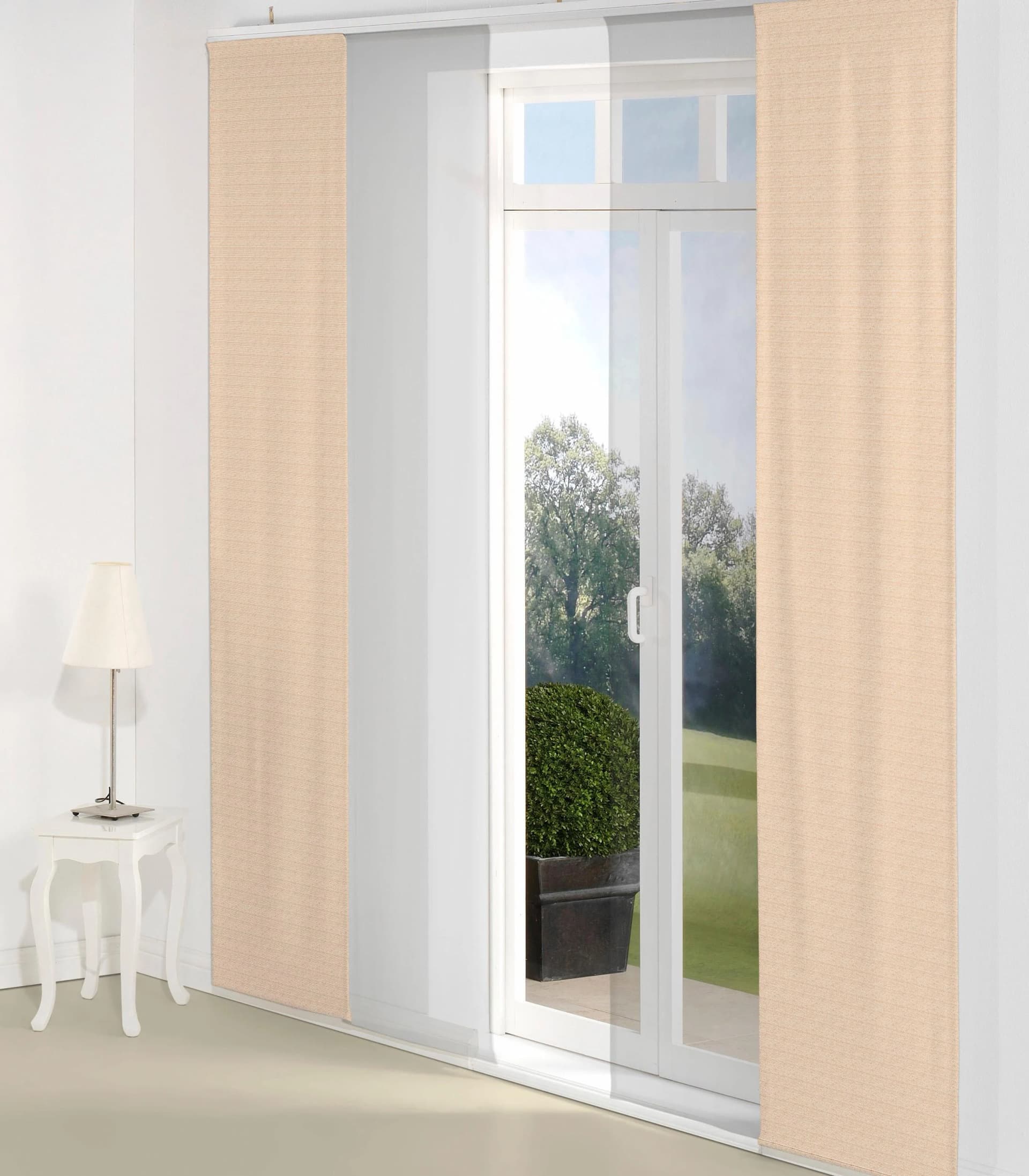 Schiebegardine WIRTH Berwick Orange Jacquard Baumwolle Polyester
