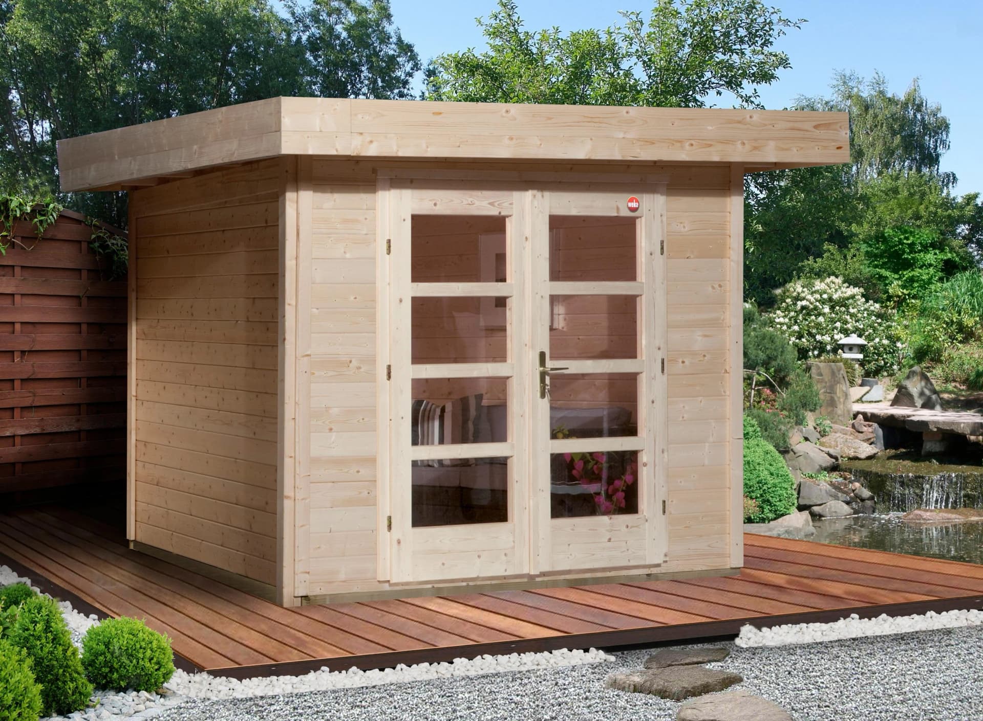 Gartenhaus WEKA Chill-Out Gr.1 Beige Naturbelassen Holzwerkstoff