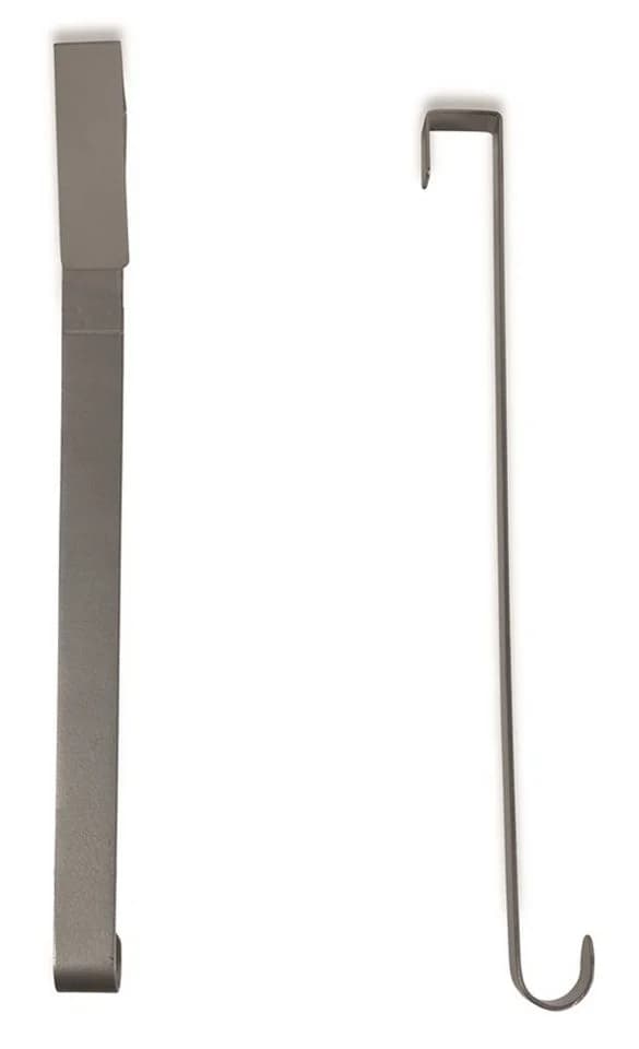RIFFELMACHER & WEINBERGER Türhaken für Kränze 26cm Silber - 2 Stück