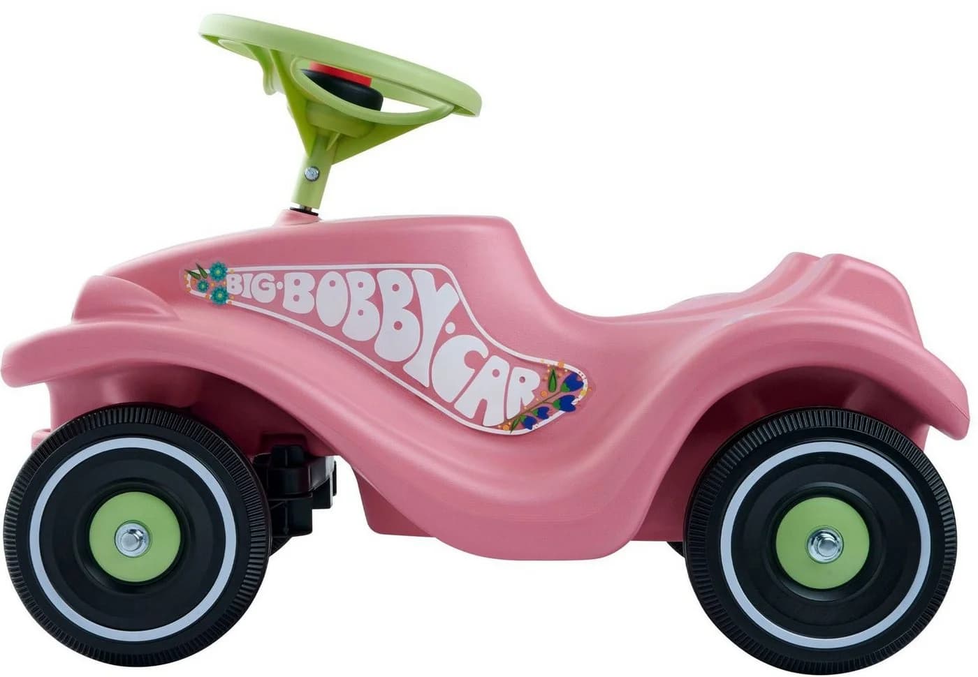 BIG Bobby Car Classic Flower Rutscherauto Rosa Made in Germany