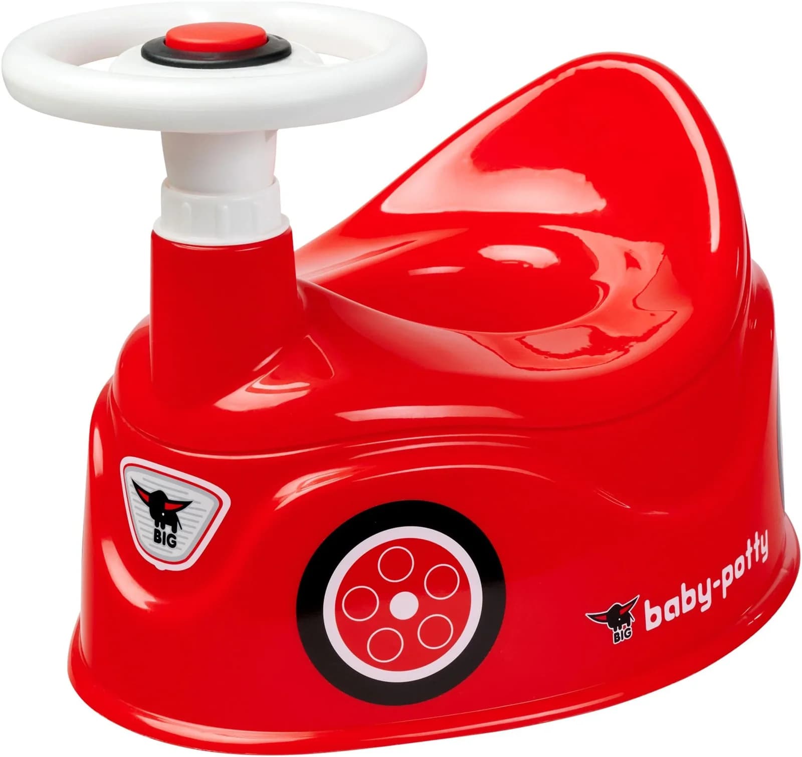 BIG Baby-Potty Töpfchen rot mit Lenkrad Made in Germany