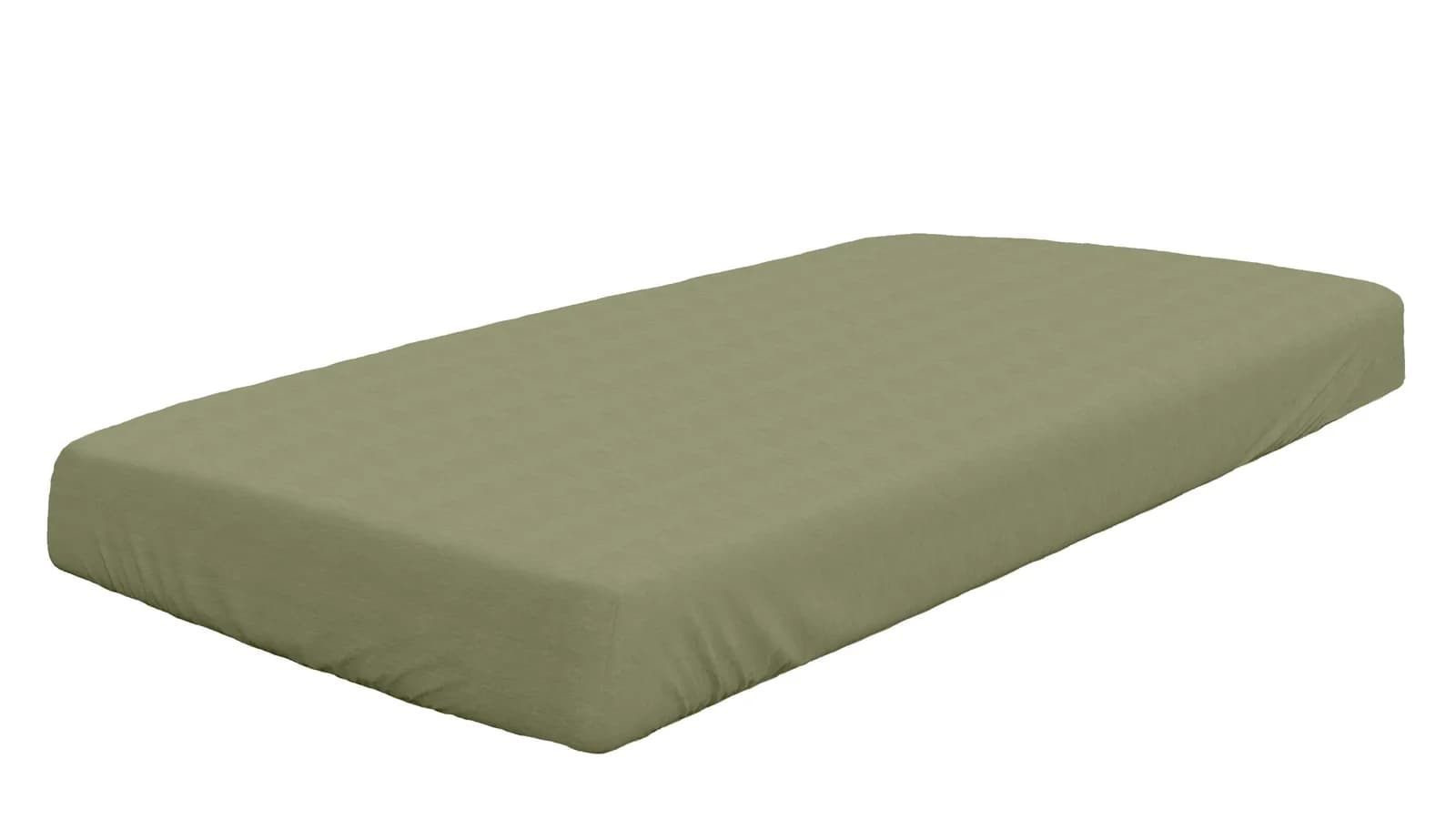 Spannbetttuch Biber Oliv 100% Baumwolle