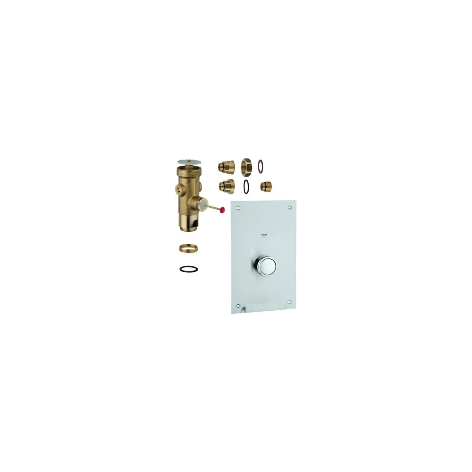 Grohe WC-Druckspüler 42902000 DN20 Edelstahl