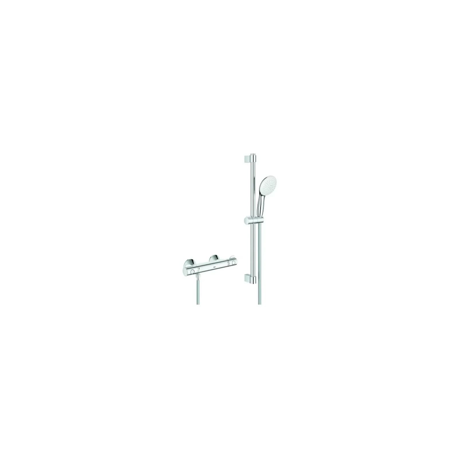 Grohe Thermostat-Brausebatterie Grohtherm 800 34565_2 mit Brausegarnitur 600mm Chrom