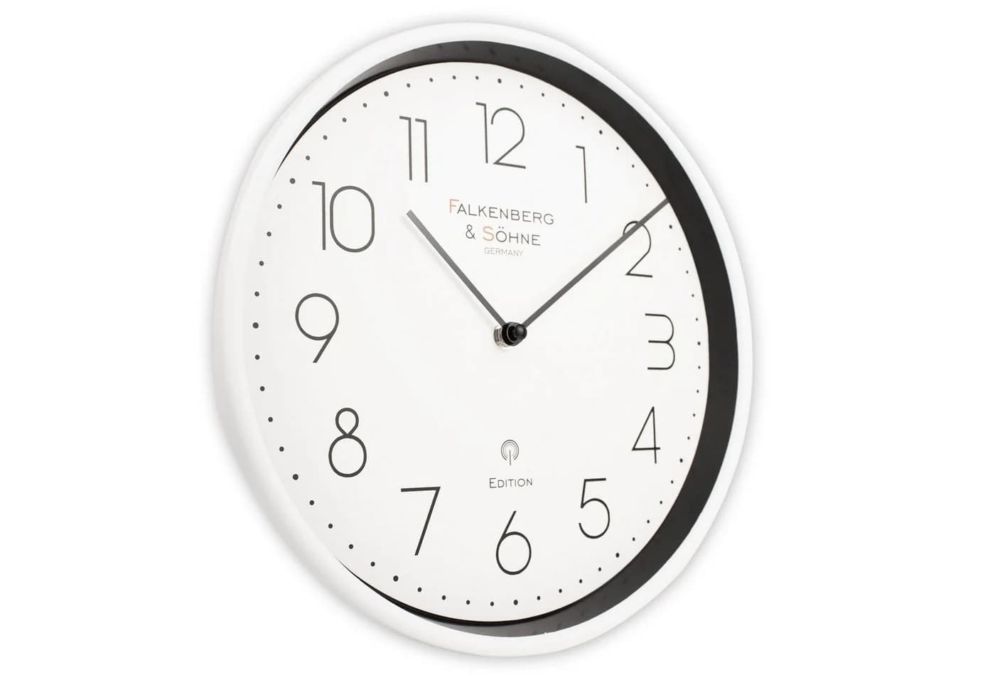 Miraval Funkwanduhr Design Weiß DCF77 Quartz