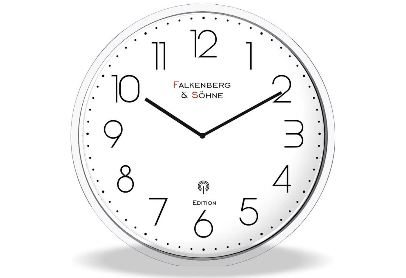 Miraval Funkwanduhr 30 cm Weiß Modernes Design