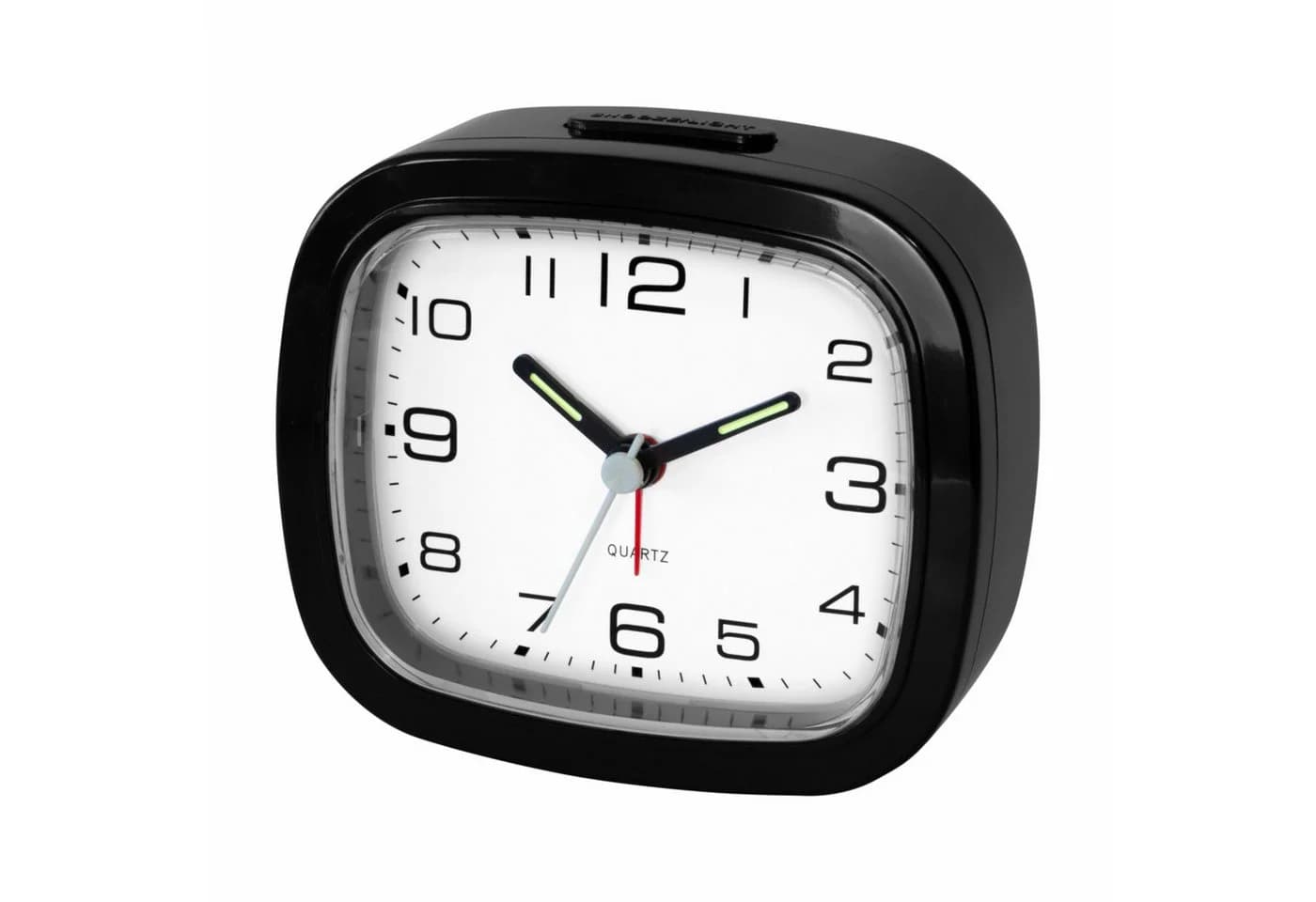 Miraval Quarzwecker Analog Schwarz Snooze Beleuchtung