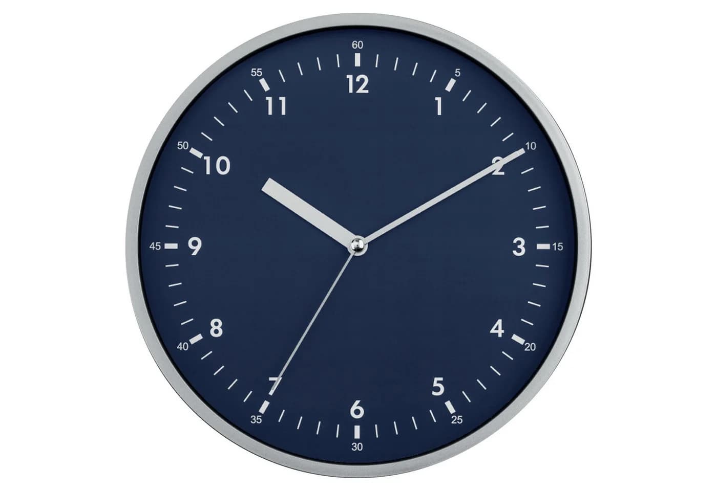 Miraval Design Wanduhr Silber 25 cm Analog