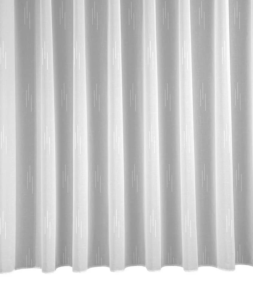 HOMING Gardine Emma Weiß 450x145cm Polyester Schlaufenschal