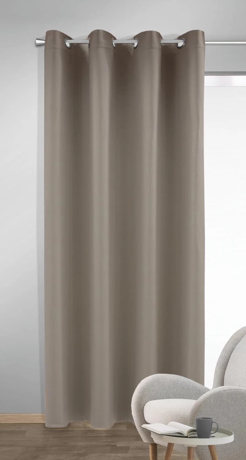HOMING Vorhang Mia 140x245 cm Polyester Mud