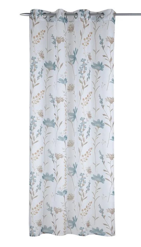 HOMING Gardine Augusta Blau 135x245cm Polyester Fertigschal