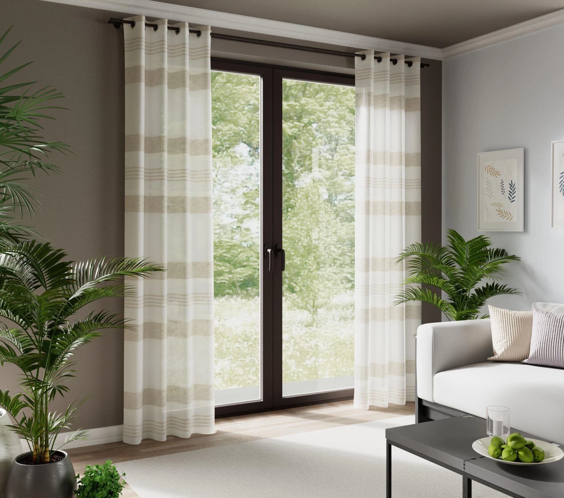 HOMING Kaia Vorhang Beige Polyester Fertigschal
