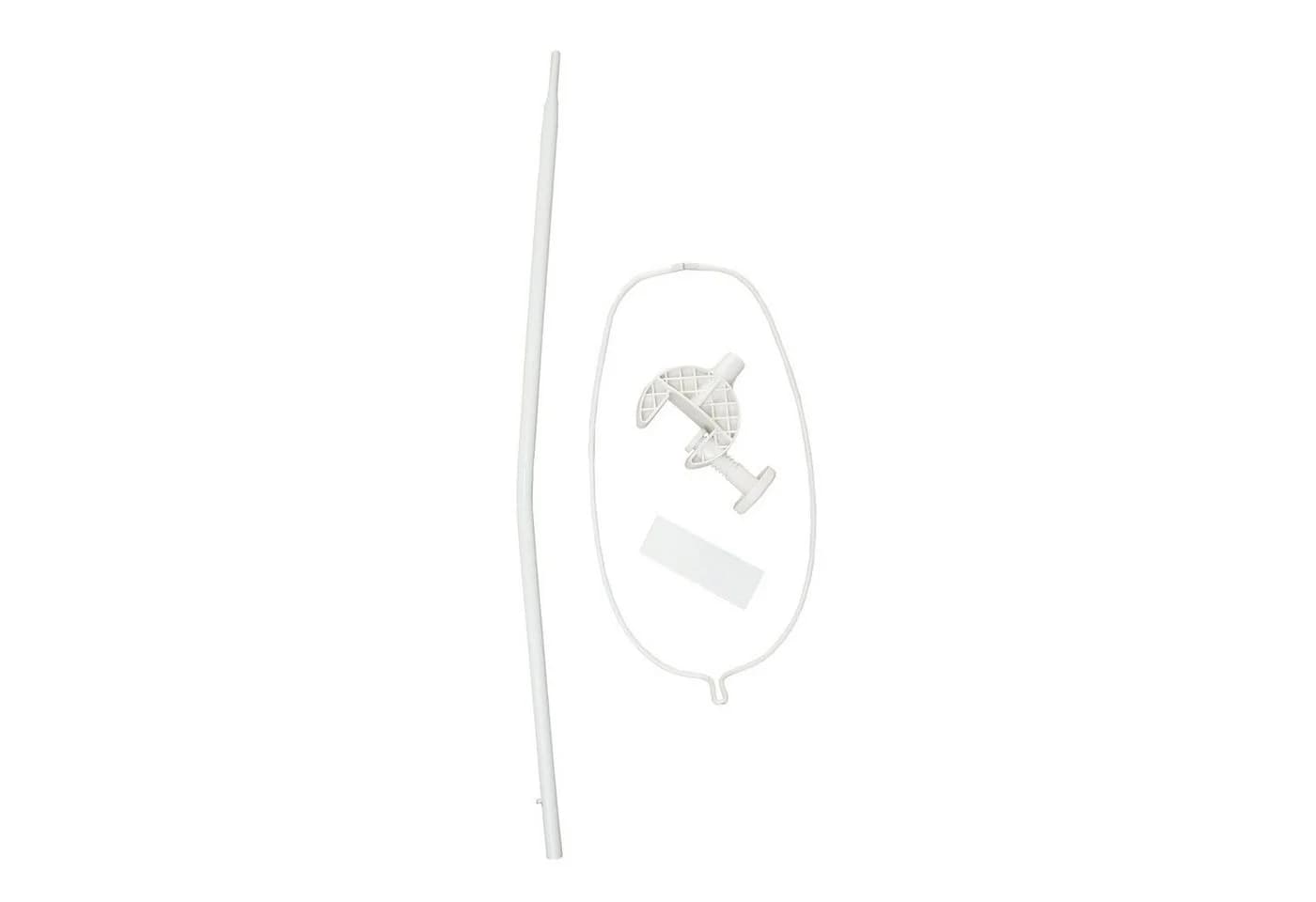 roba® Himmelstange Hochstahlprofil Fixmaß Weiß