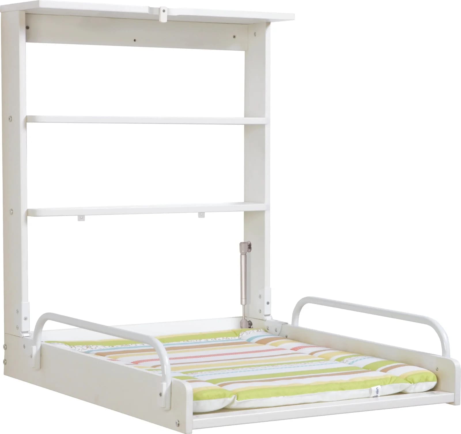 roba® Wickelregal Dschungelbaby, klappbarer Wickeltisch inkl. Wickelauflage