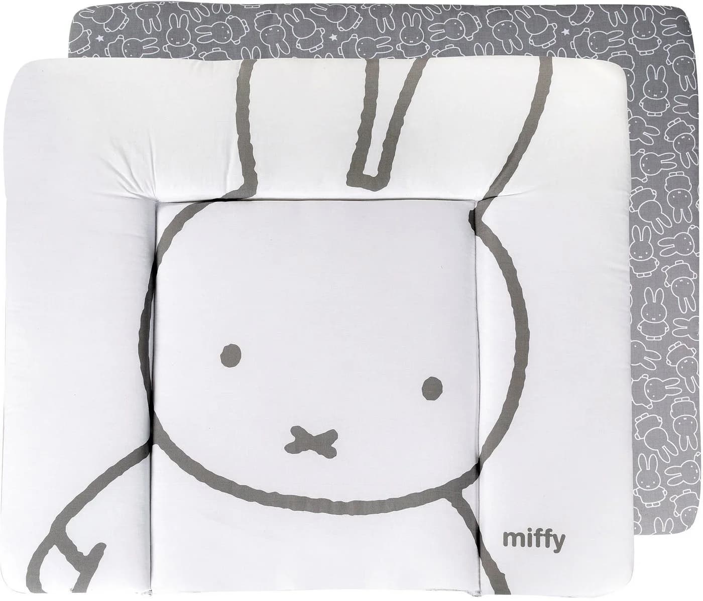 ROBA Wickelauflage grau Miffy Hase mit erhöhtem Rand