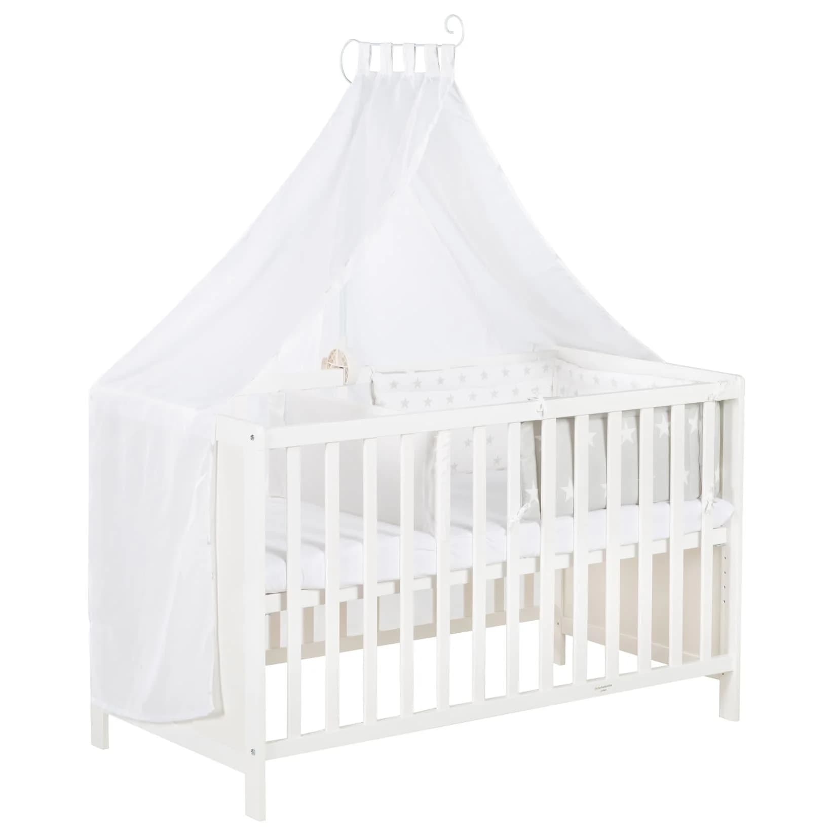 roba Multifunktionsbett Sterne Grau Beistellbett mit Matratze
