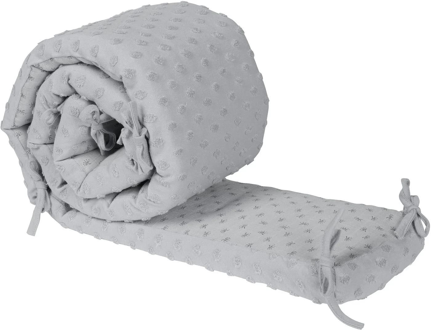 roba® Bettnestchen Lil Planet Silbergrau GOTS Zertifiziert