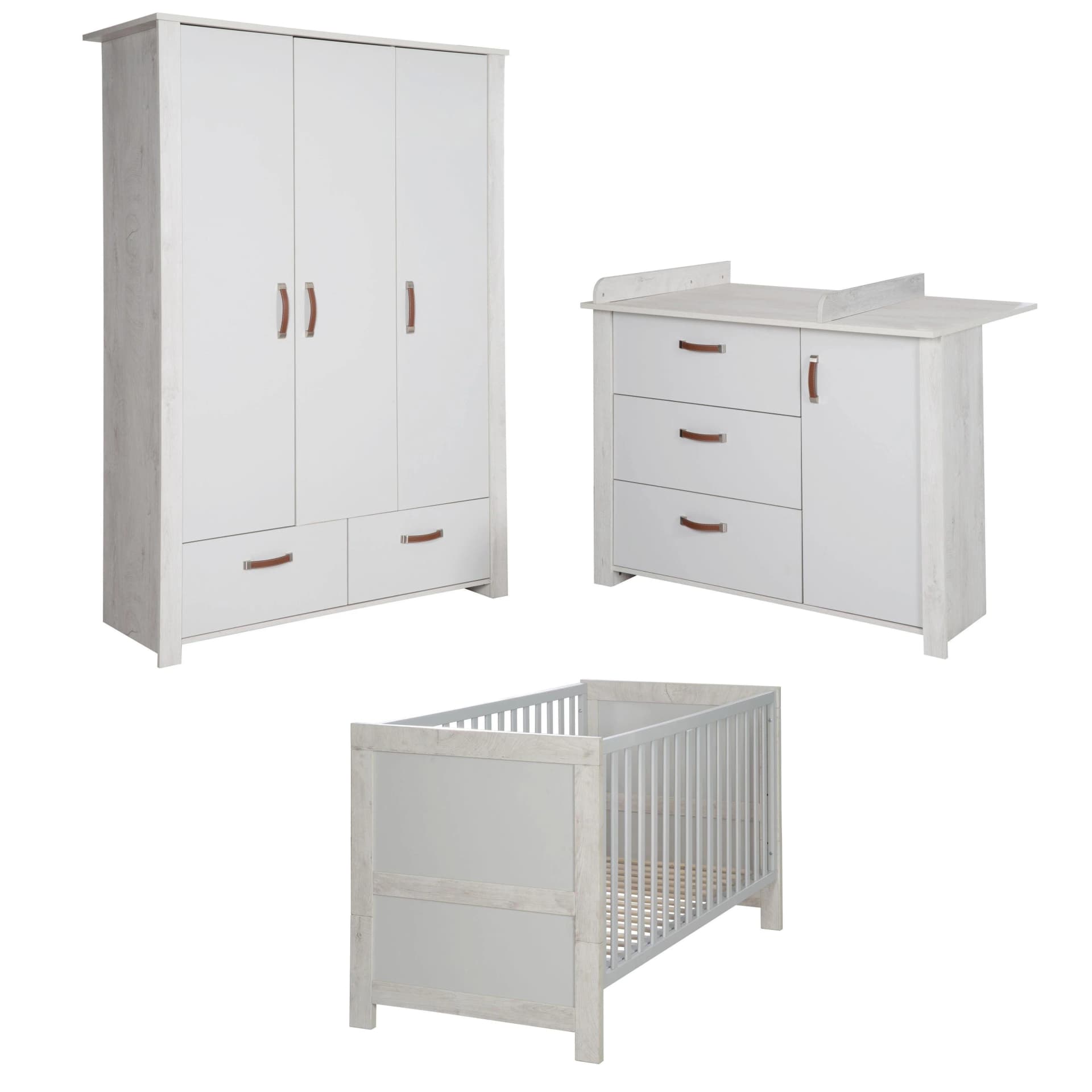 Roba BABYZIMMER-SET Mila 3-teilig Grau