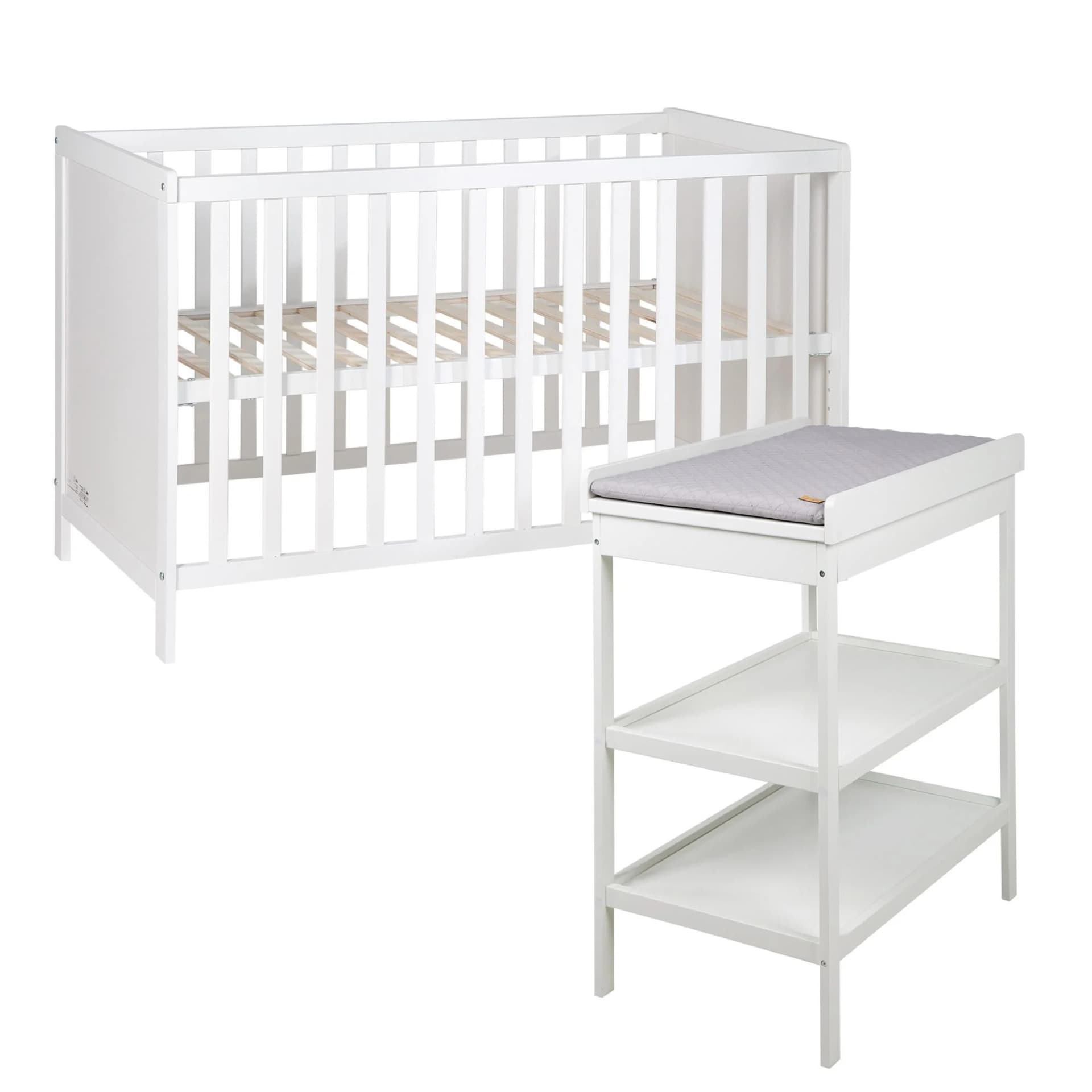 roba Style Kinderzimmer-Set 3-tlg. Grau Holz