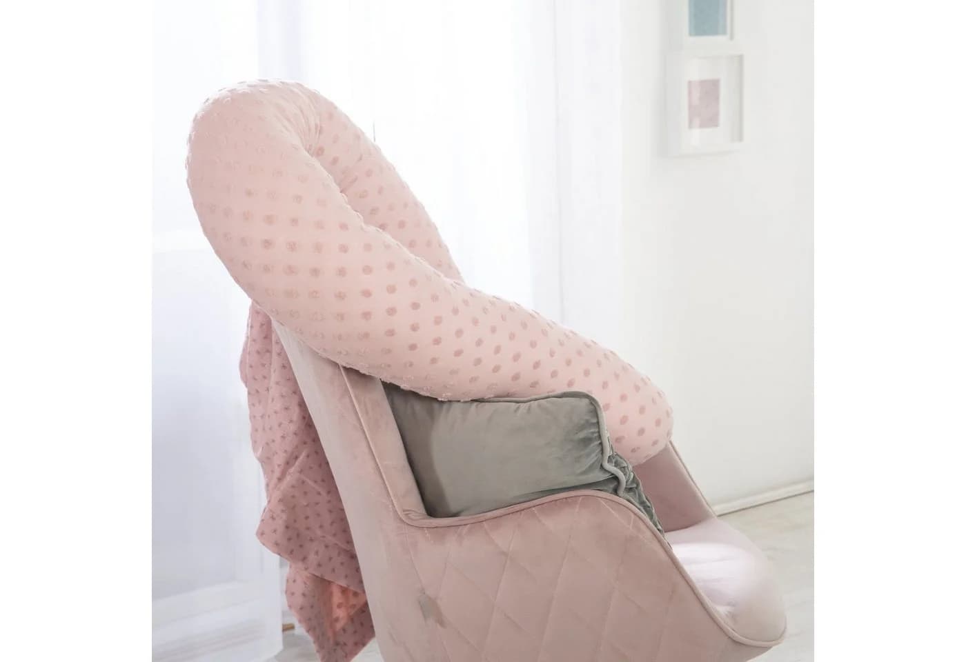 roba® Nestchenschlange Lil Planet - Bio-Baumwolle Rosa/Mauve