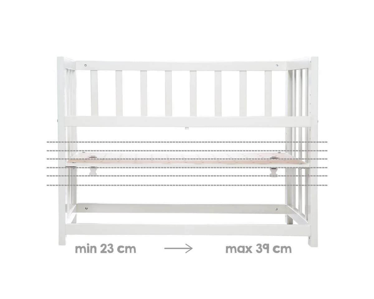 roba® Beistellbett Babysitter 4 in 1 Buche Massivholz