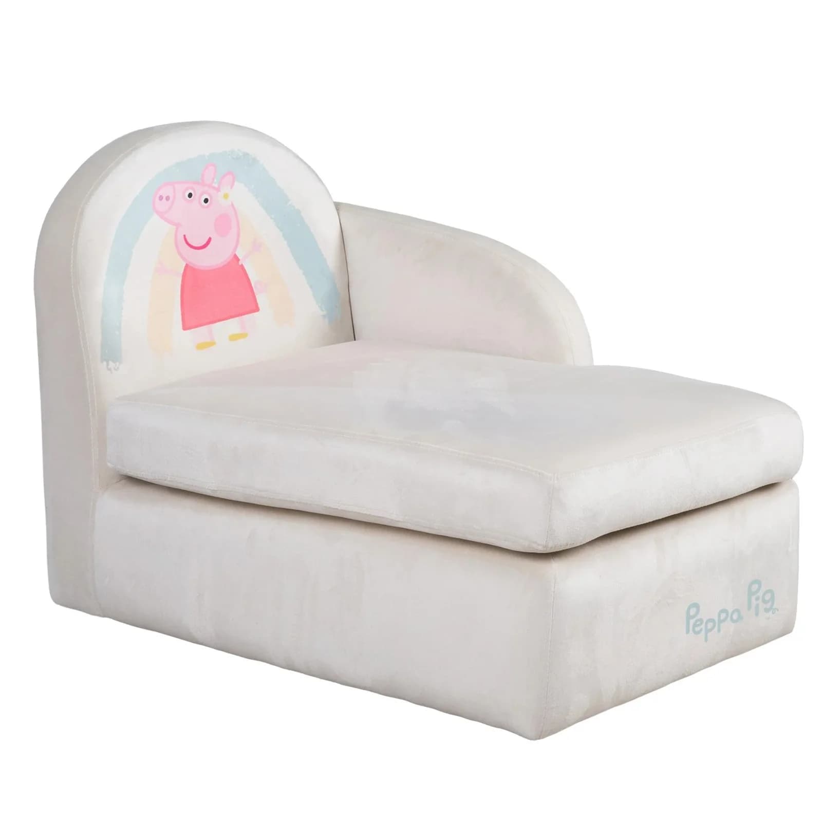 Roba Kinderloungesofa Peppa Pig Grau mit Armlehne