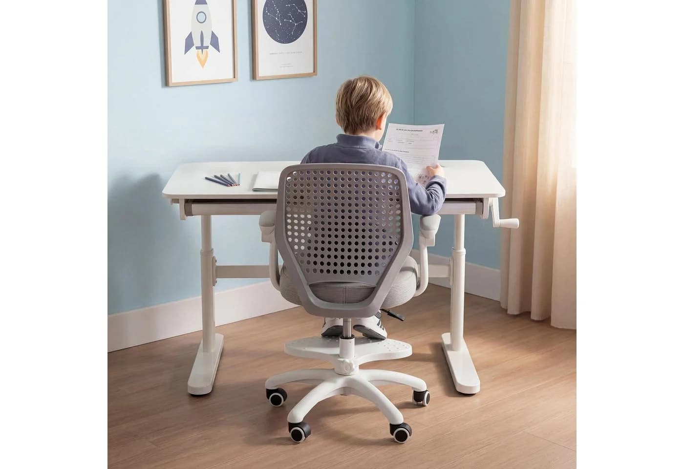 roba® Schreibtischstuhl Smart Grow Basic - Kinder-Drehstuhl ergonomisch