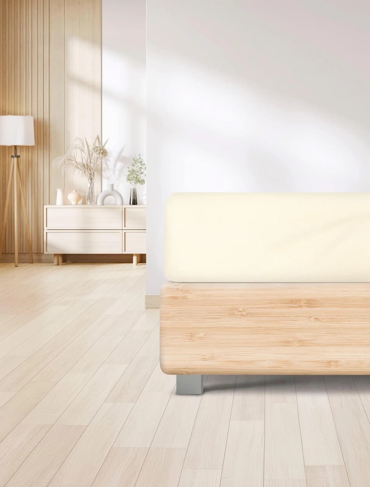 IRISETTE Spannbettlaken Erba 30 Beige Tencel & Baumwolle