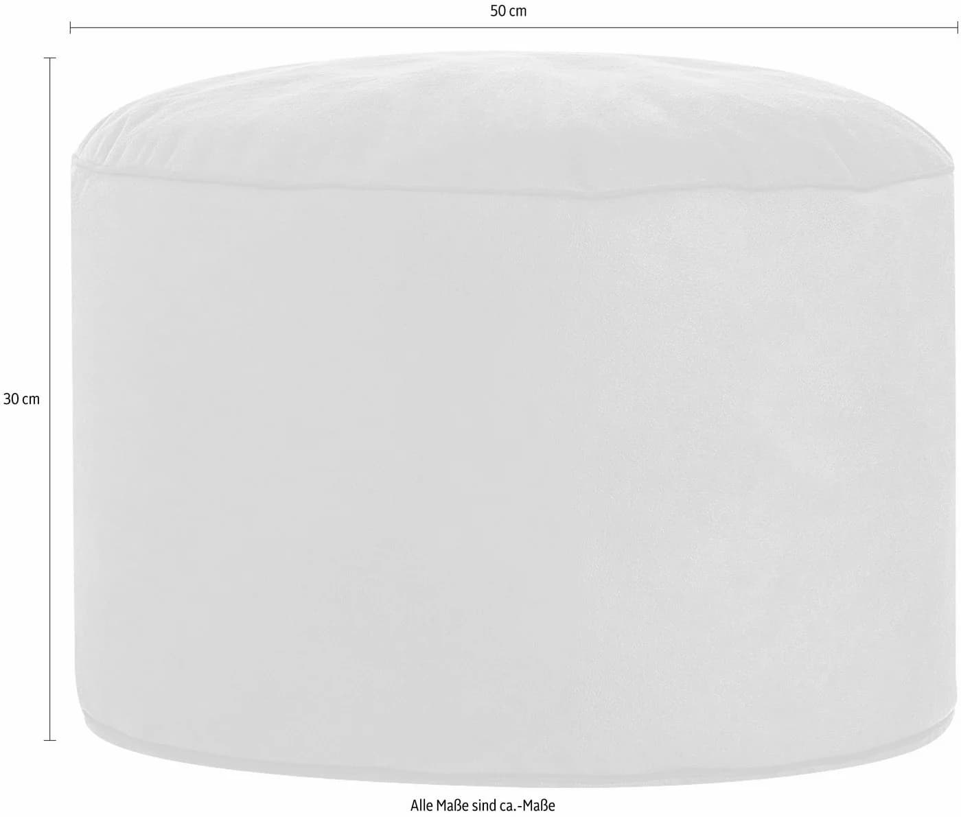 Sitting Point Sitzsack DotCom CUBA Braun Lederoptik